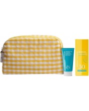 Germaine de Capuccini Set Feel Sun - Fluid SPF50 și loțiune pentru față, 2 х 50 ml + Geantă de taletă galbenă